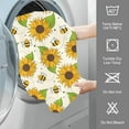 thumbnail image 6 of Bees and Sunflowers Hand Towels for Bathroom Set of 2 Hand Bath Towels Soft Absorbent Decorative Hand Towel for Bathroom Kitchen Yoga Home Decor 14 x 28 in, 6 of 6