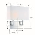 thumbnail image 5 of Durham 2 Light Polished Nickel Wall Mount, 5 of 7