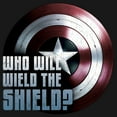 thumbnail image 2 of Girl's Marvel The Falcon and the Winter Soldier Wield the Shield Graphic Tee Black X Small, 2 of 4