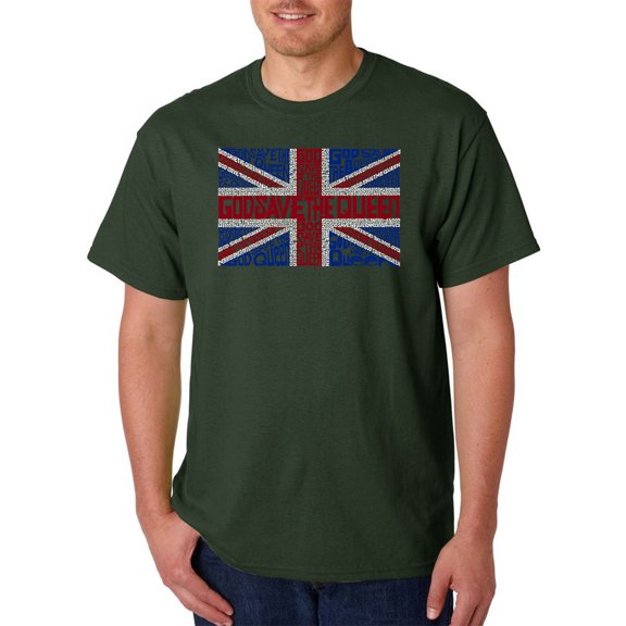LA Pop Art Men's Word Art T-shirt - God Save The Queen