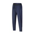 thumbnail image 4 of Puntoco Pantalones deportivos de color liso con cordón y pierna recta para hombre, 4 of 9