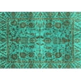 thumbnail image 1 of Ahgly Company Indoor Rectangle Abstract Turquoise Blue Modern Area Rugs, 8' x 12', 1 of 4