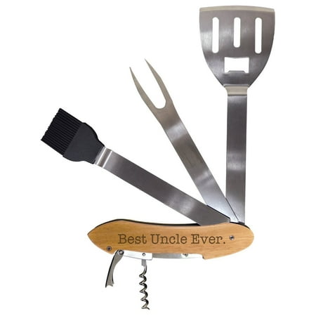 Birthday Gift for Uncle Best Uncle Ever BBQ Grill Multi Tool Barbecue Spatula Grilling