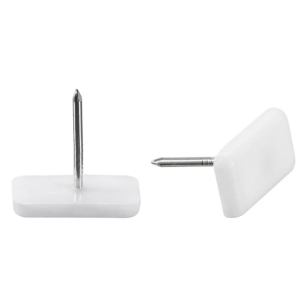 Furniture Feet Nail, Square Chair Table Leg Protector Pad 19mm x 10mm