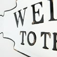 thumbnail image 3 of DecMode Indoor Black Iron Welcome Sign Wall Decor, Set of 1, 3 of 11
