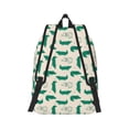 thumbnail image 3 of Balery Cartoon Crocodile Vintage Canvas Backpack for Men and Women - Large Capacity, Durable Travel Laptop Bag for School, Work, Hiking, and Outdoor Activities-Medium, 3 of 7