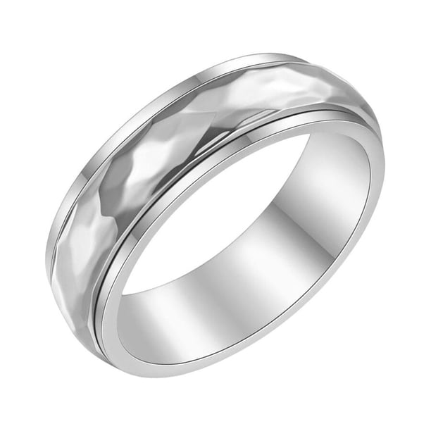 Qarigey Anillo Titanio Acero Moda Portátil Durable Anillos de dedo de moda Extraíble Robusto Joyería impermeable Adulto Ropa, zapatos y accesorios Miscelánea 10 colores de acero Qarigey AP014858-05