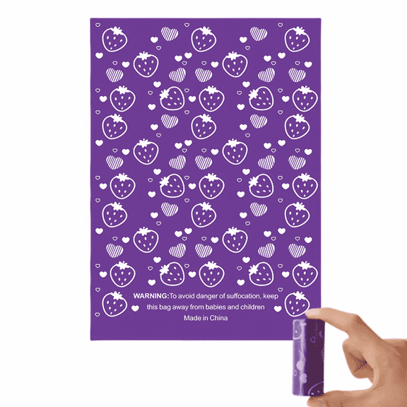 Cwyza Biodegradable Dog Waste Bags, Extra Thick and Leak-Proof Poop Bags for Dogs&Cats ,12 Pack of 15 (Purple, 45Count)