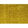 thumbnail image 1 of Ahgly Company Machine Washable Indoor Rectangle Oriental Yellow Industrial Area Rugs, 7' x 10', 1 of 4