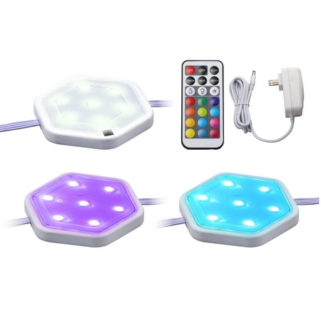 UPC: 0842048032472 | BLACK+DECKER LED Puck Light Kit with Remote  Color Changing + Cool White  3-Pack