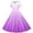 Purple, variant on JUSLIO Dresses for Girls Dance Dresses Dancewear Lapel Short Sleeve Casual Dress Size 5 Y
