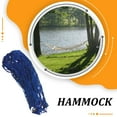 thumbnail image 4 of ZheElen Wide Applications Nylon Net Outdoor Hammock For All Relaxation Needs Nylon Rope Meshy Hammock Royal Blue, 4 of 6