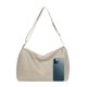 thumbnail image 3 of Bolso bandolera casual unisex Bolso satchel de nailon para viaje Trabajo Shopper (Beige), 3 of 9