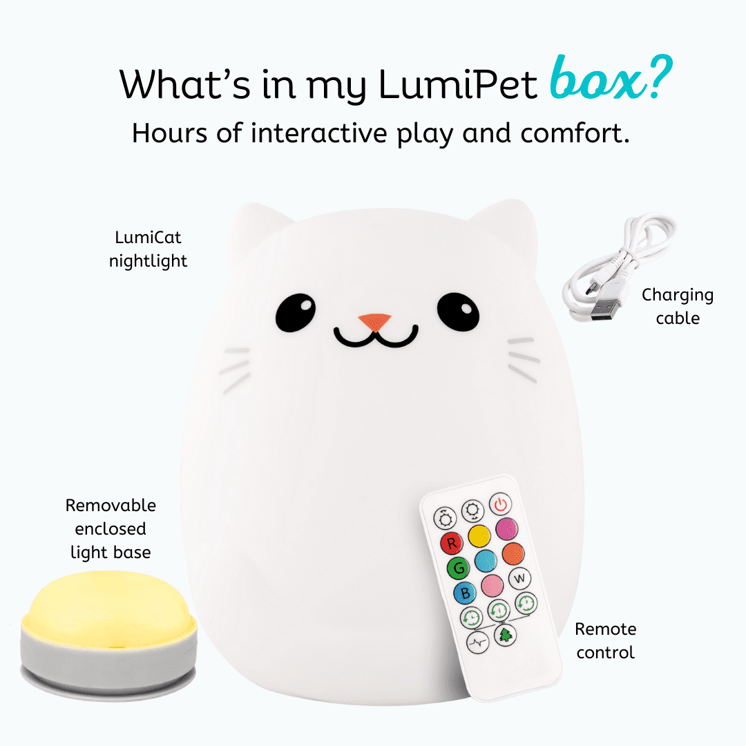 LumiPets&reg; Clive the Cat- Children's Touch Night Light