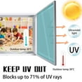 thumbnail image 5 of One Way Window Privacy Film, 19.69*38.37'' UV Blocking Reflective Mirror Tint, Static Cling No Glue Window Covering for Glass Doors & Windows, PET Material Sun & Heat Control Film, 5 of 8