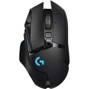 Logitech G502 Lightspeed Wireless Gaming Mouse with HERO 16K Sensor, PowerPlay Compatible, Tunable Weights and Lightsync RGB - Black