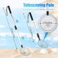 thumbnail image 2 of NOGIS 2 Pack Beach Scoop Shovel and Sifter Tool Sand Sifter Sea Glass Shell Shark Tooth Sifter Sand Scoop Shell Scooper for Beach Adjustable Long Handle Cat Litter Shovel (5.5 Inch), 2 of 7