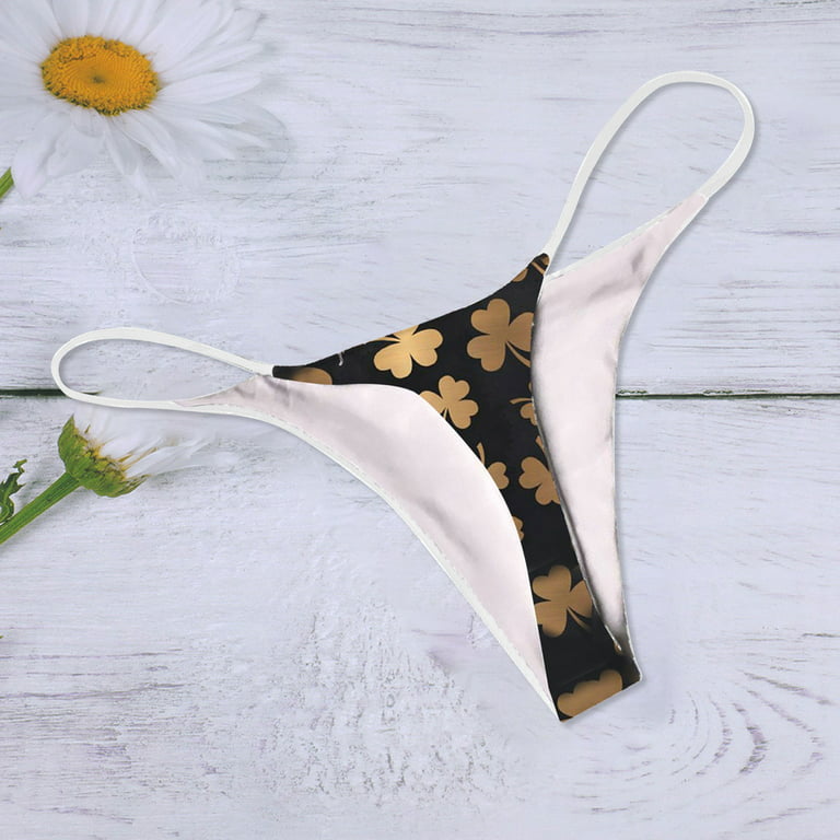 Sksloeg G-String Thongs High Cut Seamless Bikini Panties, Women