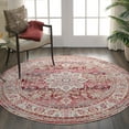 thumbnail image 6 of Nourison Vintage Kashan Persian Red 6' x ROUND Area Rug, (6 Round), 6 of 8