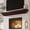 Walnut, variant on Curoee Fireplace Mantel 60 inch, White Floating Shelf for Wall with Hidden Bracket,White