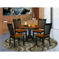 thumbnail image 2 of Atlin Designs 5-piece Wood Dining Room Set in Black/Cherry, 2 of 6