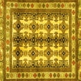 thumbnail image 1 of Ahgly Company Indoor Square Persian Yellow Traditional Area Rugs, 3' Square, 1 of 4