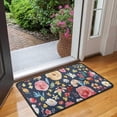 thumbnail image 2 of Pioneer Flower Floral Print Pattern Door Rugs,Washable Non Slip Door Mats Indoor,Decorative Door Mats,Entry Mat Indoor for Entrance,Bedroom,Kitchen,Bathroom,30"x17", 2 of 6