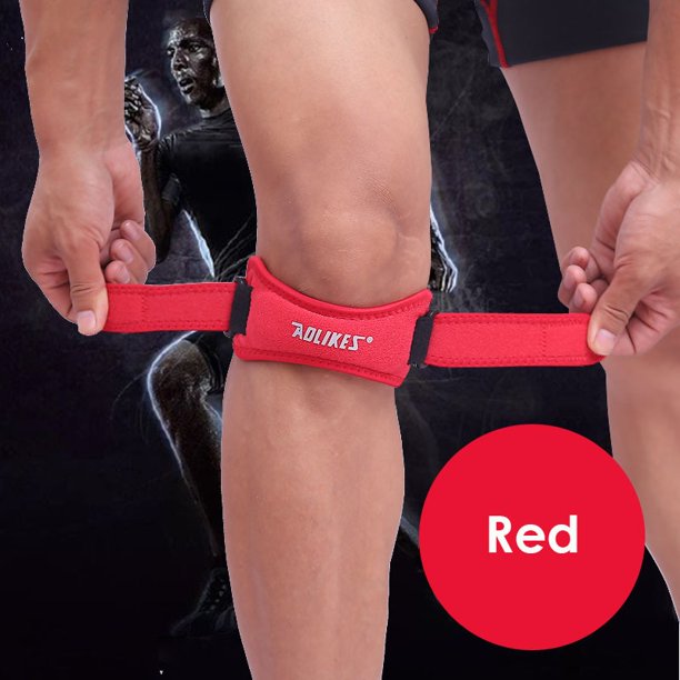 1 UNIDS Rodilla Ajustable Tendón Rotuliano Correa de Soporte Banda Soporte de Rodilla Almohadillas para Correr baloncesto Deporte al aire libre Tan Jianjun unisex