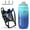 BlackBlue + Bottle, variant on VICTGOAL Bicycle Water Bottle Holder for Airtag Bike Mount Hidden Waterproof Anti-Theft Tracker Case for Road Mountain Bikes Bottles Cage