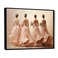 thumbnail image 2 of Designart "Balletic Elegance in Pink II" Fashion Framed Wall Art - Modern Pink Dance Entryway Framed Wall Art, 2 of 6