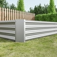 thumbnail image 2 of Bianlte Raised Garden Bed Kit,7.6x3.7x0.98ft,Metal Raised Bed Garden for Flower Planters,Vegetables Herb,Silver, 2 of 6
