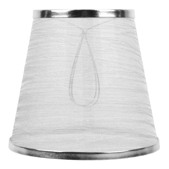 Miangastore Abat-Jour Transparent Simple en Tissu pour Luminaire Rond Lot de 1