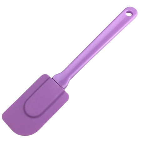 

Farfi Baking Spatula Arc Heat Resistant Silicone Portable Multi-purpose Cream Scraper Baking Tools (Purple)