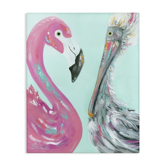 Stupell Industries Wild Nautical Birds Animals & Insects Painting Gallery Wrapped Canvas Art Print Wall Art, 16 x 20