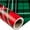 Red Plaid, variant on Christmas Wrapping Paper Jumbo Roll for Boy Kid, Red Truck & Snowy Pine Forest Reversible Design for Winter Holiday, Family Gathering, 24 inches x 100 Feet