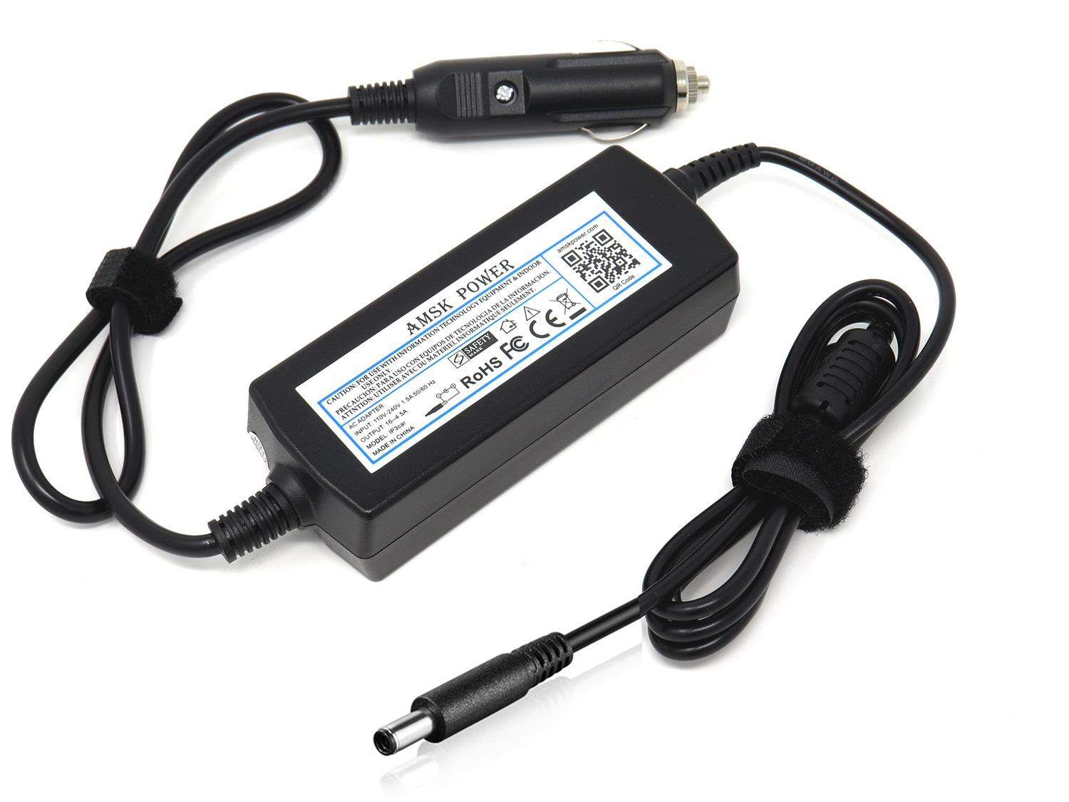 Power4Laptops DC Adapter Laptop Car Charger Compatible With Dell Vostro 5370