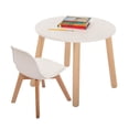 thumbnail image 1 of Mesa Circular Duduk Frankfurt Blanco Barniz, 1 of 3