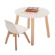 thumbnail image 1 of Mesa Circular Duduk Frankfurt Blanco Barniz, 1 of 3