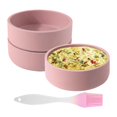 thumbnail image 1 of Silicone Air Fryer Egg Pan, 3 Pcs Air Fryer Egg Mold Reusable Egg Bites Molds Egg Bites Maker Pan Nonstick Individual Microwave Dash Egg Cooker for Oven Air Fryer Eggwich Egg Muffin with oil Brush, 1 of 4