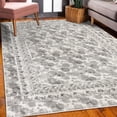 thumbnail image 3 of Geometric Decorative Rug, Polka Dots and Rounds Repetition Modern Look Print in Grunge Themed, Quality Carpet for Bedroom Dorm and Living Room, 6 Sizes, Pale Grey, by Ambesonne, 3 of 4