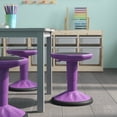 thumbnail image 6 of Emma + Oliver Height Adjustable Active Motion Stool for Kids with Weighted Rubber Non-Slip Bottom in Purple, 6 of 15