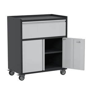 Recilock - Gabinete Metalico 2 Puertas 1 Cajon Con Ruedas