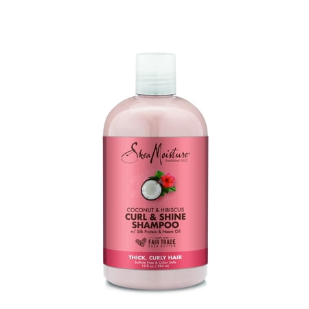 SheaMoisture Coconut & Hibiscus Curl & Shine Shampoo, 13 (Best Shampoo For Moisture And Shine)