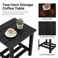 thumbnail image 4 of Tappio Outdoor Furniture 3 Piece Patio Bistro Furniture Set, Rattan Conversation Chairs Set with Side Table and Cushions, Patio Furniture Sets for Balcony Garden Porch, Black, 4 of 6
