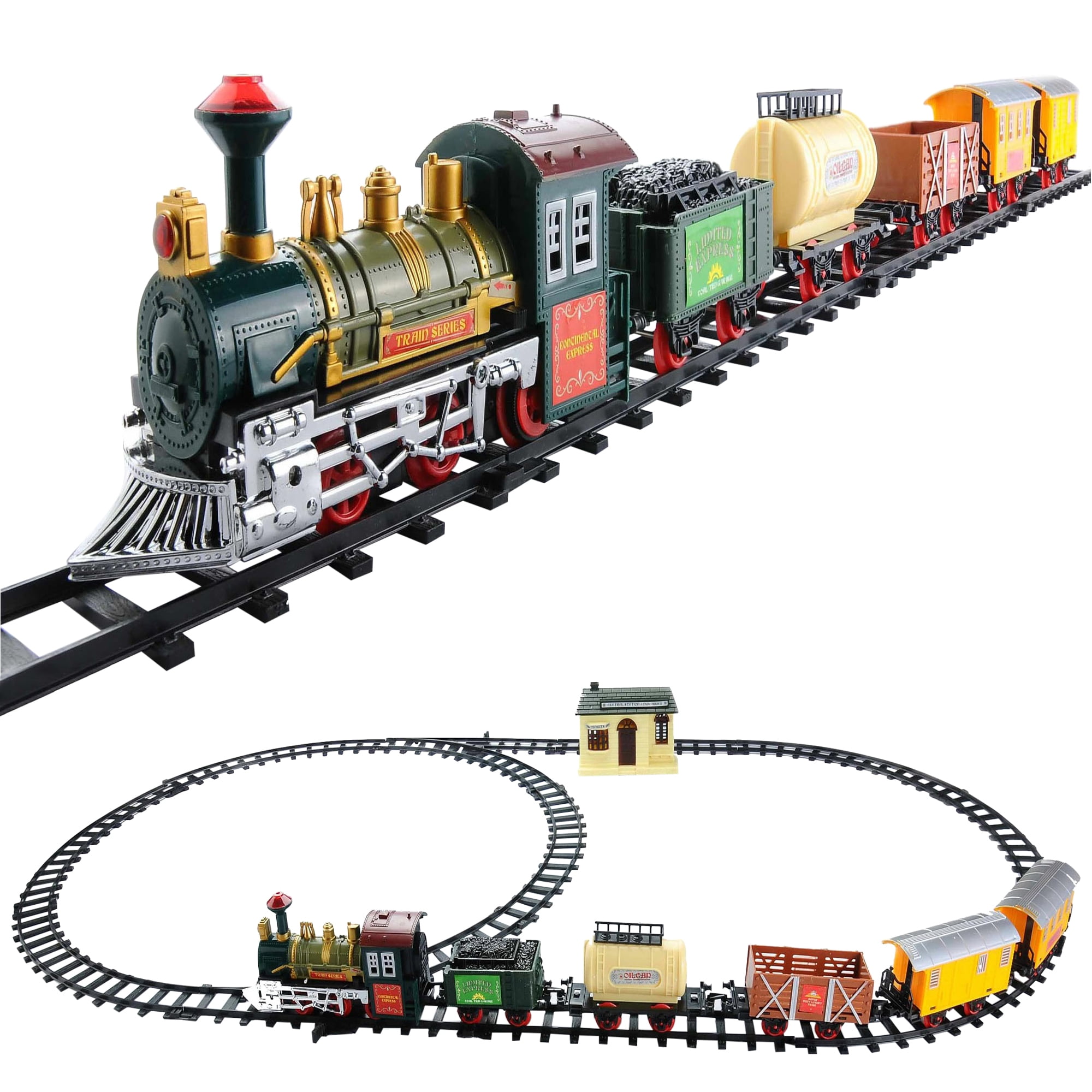 Northlight Animated Continental Express Train Set - 18 Pieces