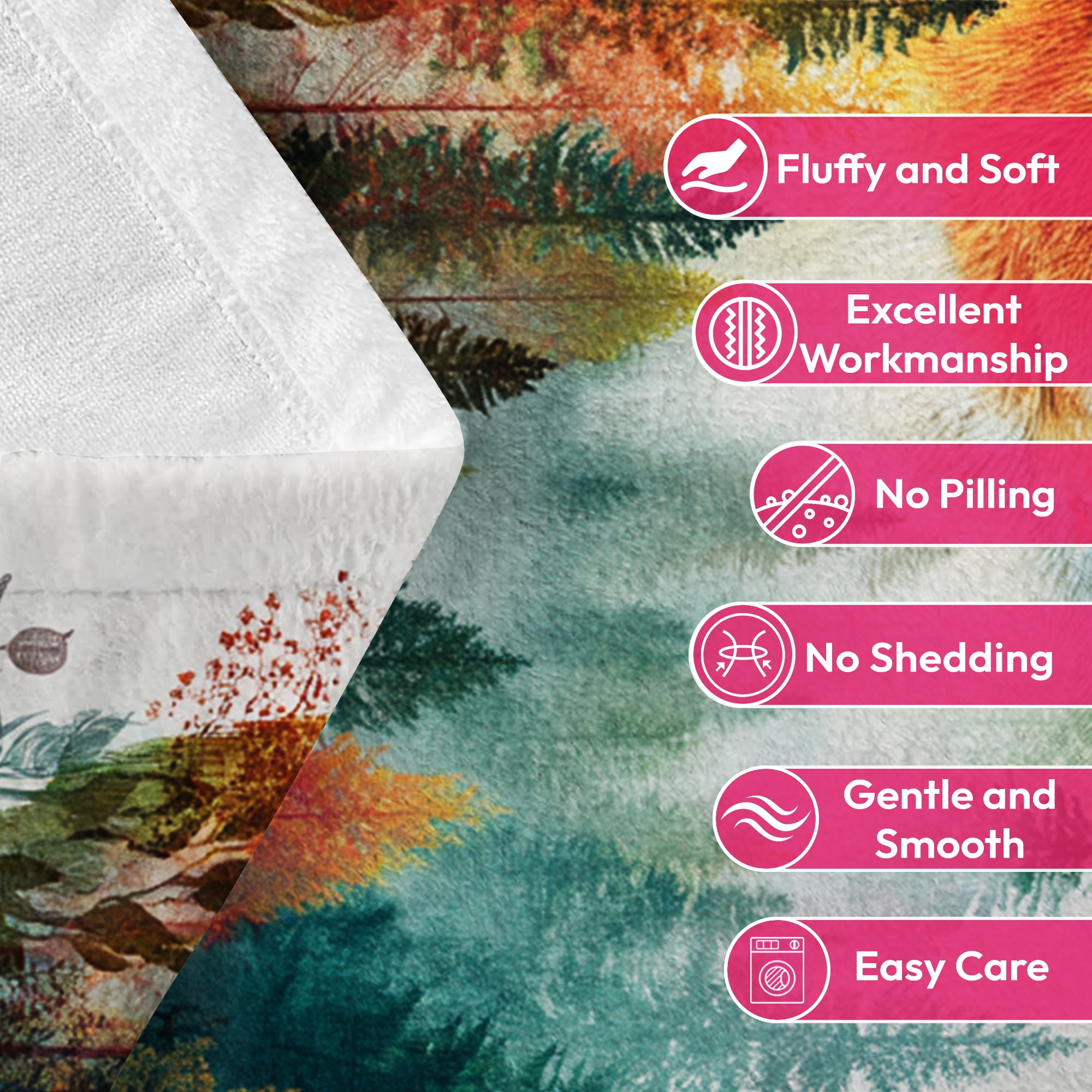 Flannel Fleece Throw Blanket, Soft Large Throw Blanket, Lightweight Cozy Plush Throw Blanket Fit Sofa Bed, 30"x40", Bird