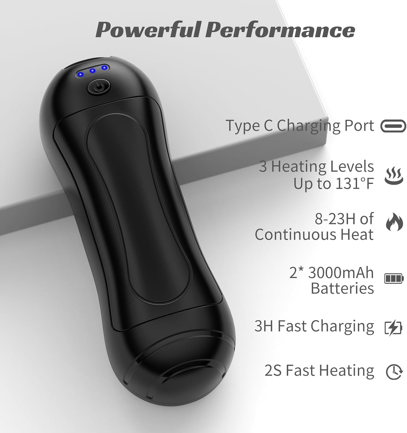 2-Pack AI Hand Warmers Rechargeable,6000mAh Portable Pocket Warmer,20Hrs Long Heating Electric Hand Warmer,Suitable for Outdoor Sports, Camping, for Reno Patients,Gifts Men/Women/Christmas