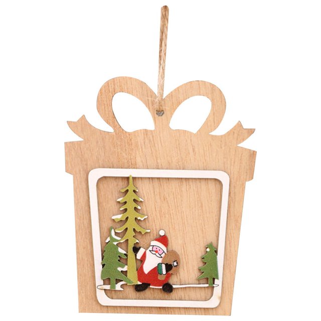 Xihbxyly Adorno de Copo de Nieve Hueco, Colgante de Madera para Árbol de Navidad, Elegante Decoración Navideña, Decoración Navideña Detallada, Decoración Familiar para El Hogar, Colgante Festivo para