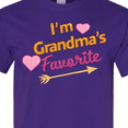 thumbnail image 4 of Inktastic I'm Grandma's Favorite with Arrow and Hearts in Pink T-Shirt, 4 of 5