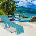 thumbnail image 4 of Pool Chaise Lounge Cover Absorbent Beach Chair Cover with Pockets, 4 of 7